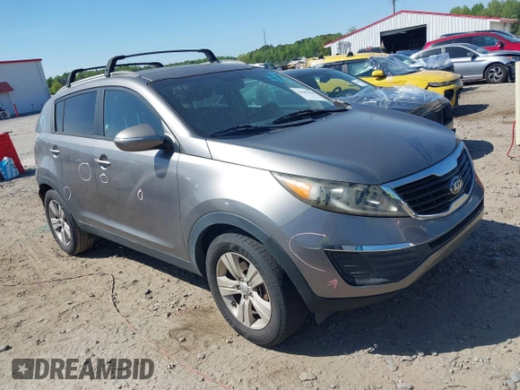 2013 Kia Sportage LX with VIN KNDPB3A21D7486860, listed as a IAAI auction lot 42049450 with 177,059 mi miles and . Bid and sale history available at DreamBid. Image 1.