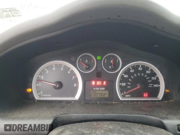 2005 Hyundai Santa Fe GLS with VIN KM8SC73D85U890802, listed as a Copart auction lot 80218154 with 230,793 mi miles and Salvage Title. Bid and sale history available at carsss.com. Image 9.