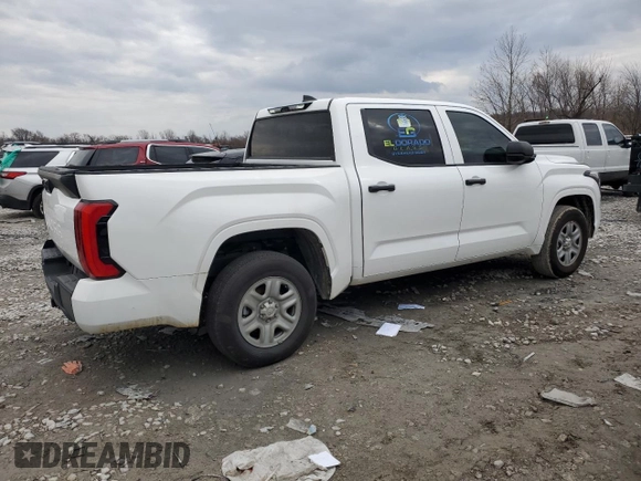 2024 Toyota Tundra 2WD SR with VIN 5TFKB5AB6RX035856, listed as a Copart auction lot 50875855 with 23,729 mi miles and Salvage Title. Bid and sale history available at carsss.com. Image 3.