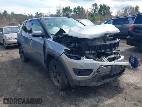 2020 Jeep Compass Latitude with VIN 3C4NJDBB1LT127856, listed as a IAAI auction lot 41867905 with 90,468 mi miles. Bid and sale history available at carsss.com. Image 13.