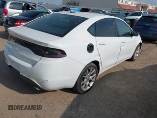 2013 Dodge Dart SXT with VIN 1C3CDFBH6DD713009, listed as a IAAI auction lot 41890209 with 167,563 mi miles. Bid and sale history available at carsss.com. Image 4.
