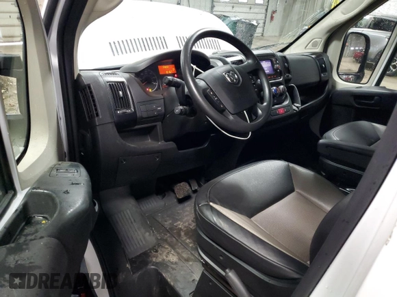 2019 Ram ProMaster Cargo with VIN 3C6URVHG7KE564848, listed as a Copart auction lot 47746845 with 123,181 mi miles and Clean Title. Bid and sale history available at DreamBid. Image 8.