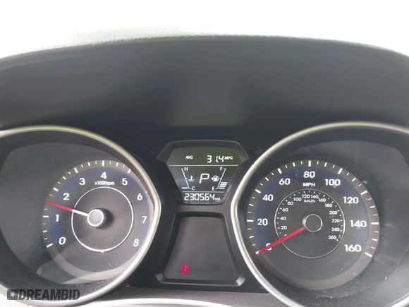 2014 Hyundai Elantra Limited with VIN 5NPDH4AE8EH521103, listed as a IAAI auction lot 41829513 with 230,564 mi miles. Bid and sale history available at carsss.com. Image 7.