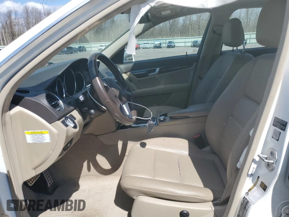 2014 Mercedes-Benz C with VIN WDDGF8AB4EA939462, listed as a Copart auction lot 54179705 with 119,310 mi miles and Salvage Title. Bid and sale history available at carsss.com. Image 7.