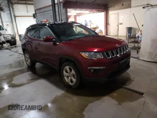 2020 Jeep Compass Latitude with VIN 3C4NJDBB0LT229343, listed as a Copart auction lot 50105875 with 24,466 mi miles and Clean title. Bid and sale history available at DreamBid. Image 4.