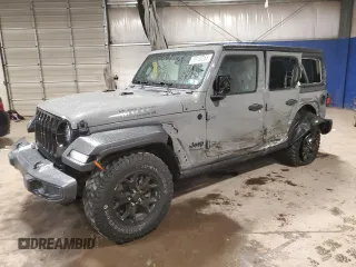 2022 Jeep Wrangler Unlimited Willys with VIN 1C4HJXDN6NW112305, listed as a Copart auction lot 56132265 with 66,882 mi miles and Salvage title. Bid and sale history available at DreamBid. Image 1.