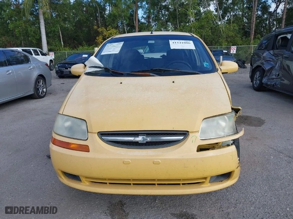 2008 Chevrolet Aveo LS with VIN KL1TD66628B207805, listed as a IAAI auction lot 41541006 with NaN miles. Bid and sale history available at carsss.com. Image 13.