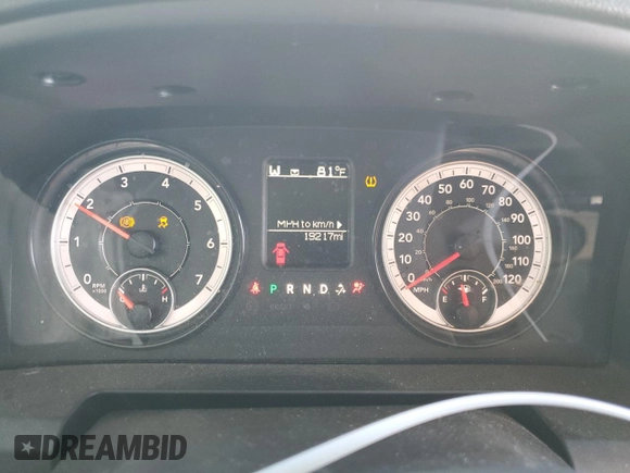 2022 Ram 1500 Tradesman with VIN 1C6RR6FG3NS171123, listed as a Copart auction lot 82397484 with 19,217 mi miles and Salvage title. Bid and sale history available at DreamBid. Image 9.