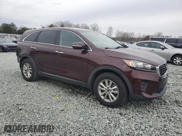 2019 Kia Sorento LX with VIN 5XYPG4A36KG444345, listed as a Copart auction lot 48313225 with 54,860 mi miles and Salvage Title. Bid and sale history available at carsss.com. Image 4.