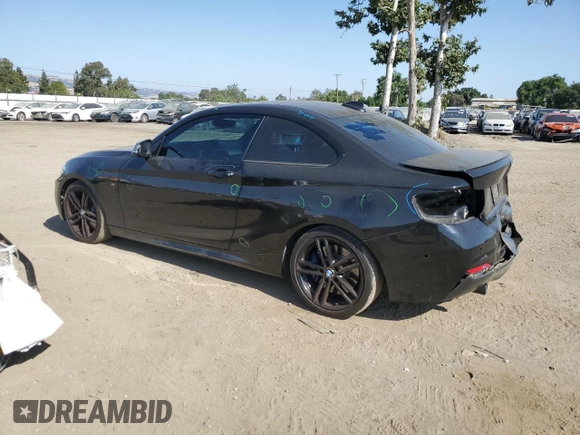 2018 BMW 2 Series M240i with VIN WBA2J5C52JVC07276, listed as a Copart auction lot 59146135 with 66,277 mi miles and Salvage title. Bid and sale history available at DreamBid. Image 2.