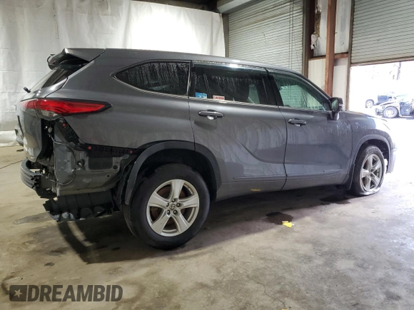 2021 Toyota Highlander L with VIN 5TDCZRBH6MS528171, listed as a Copart auction lot 50648405 with 75,297 mi miles and Clean title. Bid and sale history available at DreamBid. Image 3.