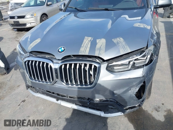 2024 BMW X3 sDrive30i with VIN 5UX43DP02R9U43683, listed as a IAAI auction lot 41934613 with 2,130 mi miles and . Bid and sale history available at DreamBid. Image 6.