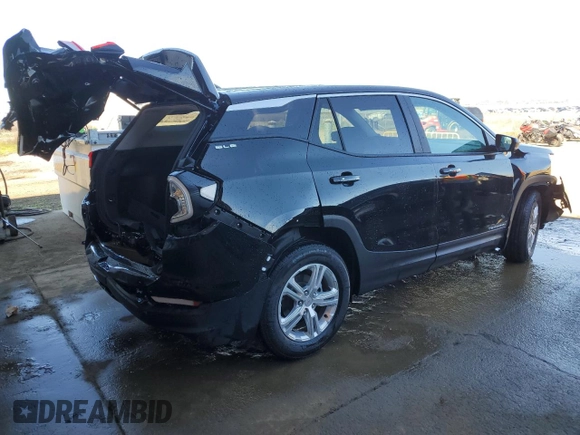 2024 GMC Terrain SLE with VIN 3GKALMEG4RL345660, listed as a Copart auction lot 46528945 with 18,896 mi miles and Salvage Title. Bid and sale history available at carsss.com. Image 3.