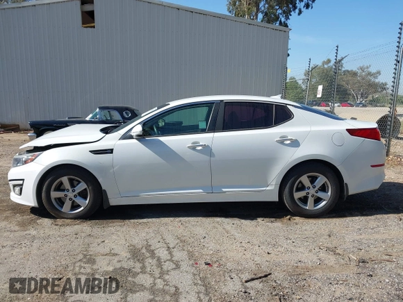 2015 Kia Optima LX with VIN 5XXGM4A76FG456677, listed as a IAAI auction lot 41976831 with 138,008 mi miles. Bid and sale history available at carsss.com. Image 14.