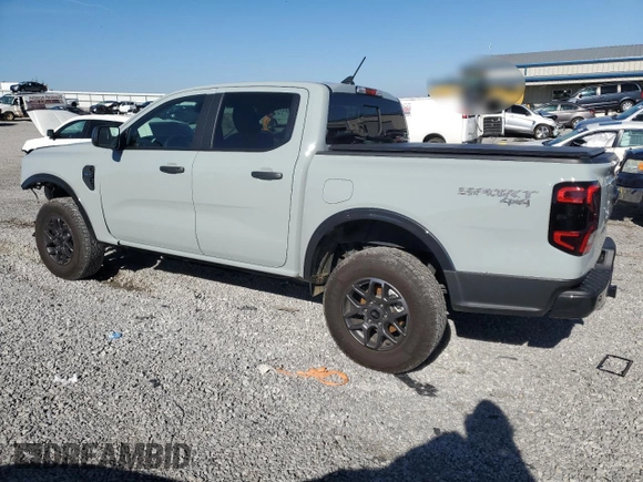 2024 Ford Ranger XLT with VIN 1FTER4HHXRLE20468, listed as a Copart auction lot 79519994 with 9,386 mi miles and Salvage title. Bid and sale history available at DreamBid. Image 2.