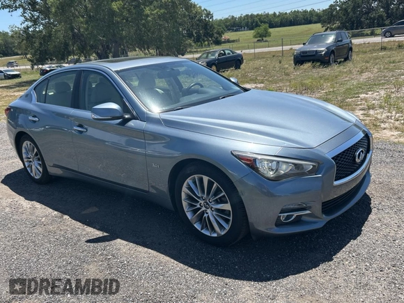 2019 Infiniti Q50 3.0t LUXE with VIN JN1EV7AP5KM512847, listed as a Copart auction lot 53725145 with 88,787 mi miles and Clean Title. Bid and sale history available at carsss.com. Image 1.