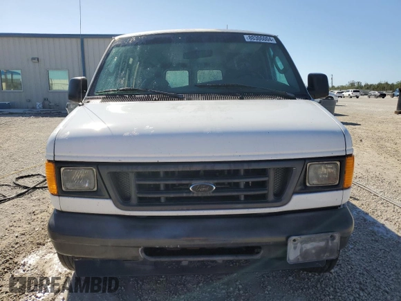 2004 Ford Econoline Cargo with VIN 1FTRE14W54HA59713, listed as a Copart auction lot 80306004 with 261,191 mi miles and Salvage Title. Bid and sale history available at carsss.com. Image 5.