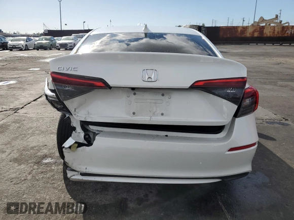 2022 Honda Civic Sedan LX with VIN 2HGFE2F2XNH522977, listed as a Copart auction lot 42727175 with 51,485 mi miles and Salvage Title. Bid and sale history available at carsss.com. Image 6.