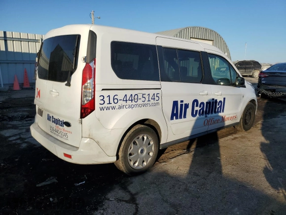 2015 Ford Transit Connect XLT with VIN NM0GS9F74F1224602, listed as a Copart auction lot 42692325 with 107,408 mi miles and Salvage title. Bid and sale history available at DreamBid. Image 3.