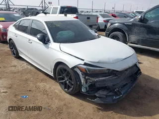 2025 Honda Civic Sport with VIN 2HGFE2F58SH504029, listed as a IAAI auction lot 41569547 with 16,665 mi miles and . Bid and sale history available at DreamBid. Image 1.
