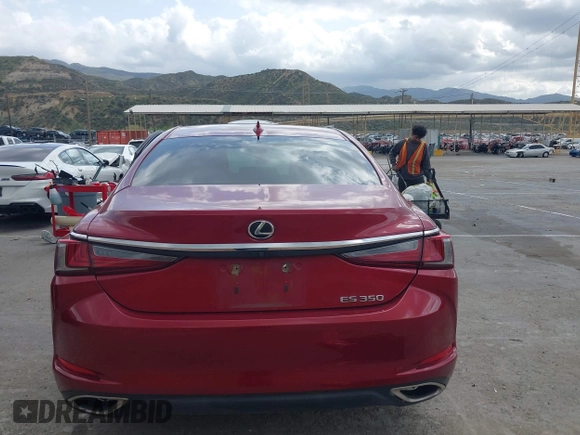 2019 Lexus ES with VIN 58ABZ1B15KU023025, listed as a IAAI auction lot 41913830 with 49,694 mi miles. Bid and sale history available at carsss.com. Image 16.