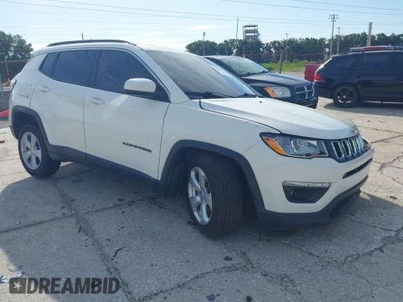 2019 Jeep Compass Altitude with VIN 3C4NJCBB3KT676807, listed as a IAAI auction lot 42595932 with 104,505 mi miles and . Bid and sale history available at DreamBid. Image 1.
