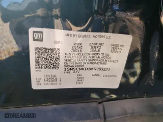 2021 Chevrolet Tahoe LT with VIN 1GNSCNKD1MR363221, listed as a Copart auction lot 49386995 with 59,789 mi miles and Salvage Title. Bid and sale history available at carsss.com. Image 15.