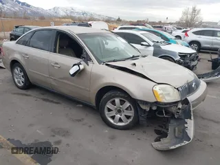 2005 Mercury Montego Luxury z VIN 1MEFM40185G611793, wystawiony jako IAAI lot #41125667 z przebiegiem Nie podano mil oraz . Historia ofert i sprzedaży dostępna na DreamBid. Obrazek 1.