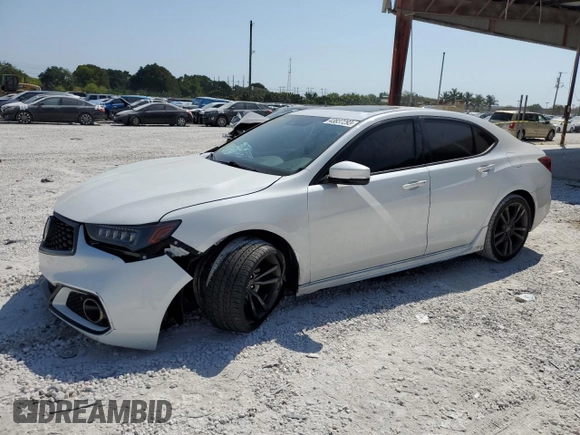 2019 Acura TLX w/A-Spec Pkg with VIN 19UUB1F61KA003243, listed as a Copart auction lot 43837293 with 78,383 mi miles. Bid and sale history available at carsss.com. Image 1.