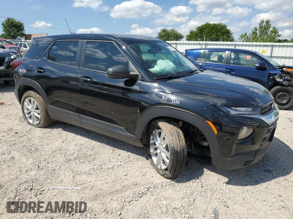 2021 Chevrolet TrailBlazer LS with VIN KL79MMS28MB104034, listed as a Copart auction lot 62546924 with 45,753 mi miles and Salvage Title. Bid and sale history available at DreamBid. Image 4.