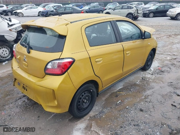 2021 Mitsubishi Mirage ES with VIN ML32AUHJ7MH000727, listed as a IAAI auction lot 41522816 with 61490 miles. Bid and sale history available at carsss.com. Image 4.