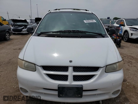 2000 Dodge Caravan SE with VIN 1B4GP44G7YB636078, listed as a Copart auction lot 59387395 with 184,916 mi miles and Salvage title. Bid and sale history available at DreamBid. Image 5.