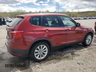 2014 BMW X3 xDrive28i with VIN 5UXWX9C54E0D23221, listed as a Copart auction lot 55412975 with 139,813 mi miles and Salvage Title. Bid and sale history available at DreamBid. Image 3.