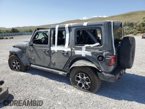 2020 Jeep Wrangler Unlimited Rubicon with VIN 1C4HJXFG4LW334160, listed as a Copart auction lot 59486435 with Not provided miles and Salvage title. Bid and sale history available at DreamBid. Image 2.