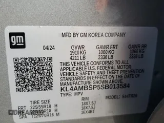 2025 Buick Encore GX Preferred with VIN KL4AMBSP5SB013584, listed as a Copart auction lot 51966895 with Not provided miles and Salvage title. Bid and sale history available at DreamBid. Image 14.