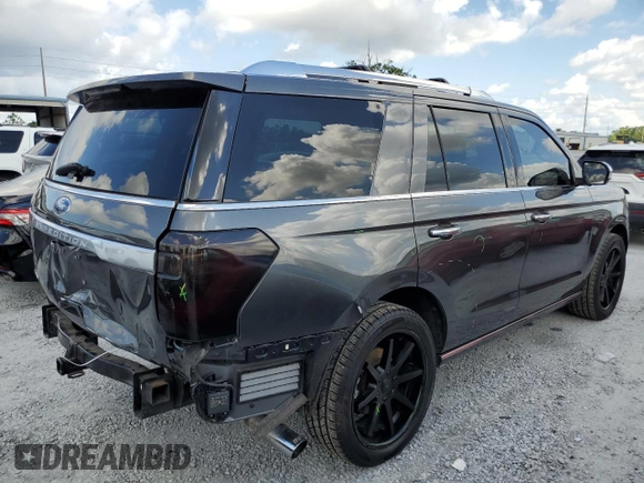 2020 Ford Expedition Platinum with VIN 1FMJU1LT2LEA61180, listed as a Copart auction lot 56581695 with 62,879 mi miles and Salvage title. Bid and sale history available at DreamBid. Image 3.