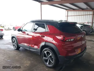 2022 Chevrolet TrailBlazer RS with VIN KL79MUSLXNB105261, listed as a IAAI auction lot 41559429 with 28,248 mi miles. Bid and sale history available at carsss.com. Image 3.
