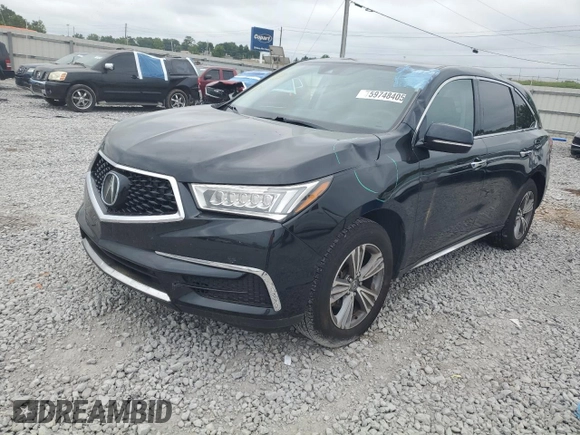 2020 Acura MDX with VIN 5J8YD4H33LL045533, listed as a Copart auction lot 59748405 with 41,649 mi miles and Salvage title. Bid and sale history available at DreamBid. Image 1.