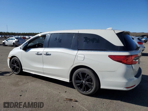 2019 Honda Odyssey Elite with VIN 5FNRL6H98KB004399, listed as a Copart auction lot 43932075 with 35,843 mi miles and Salvage Title. Bid and sale history available at DreamBid. Image 2.