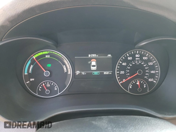 2020 Kia Optima Hybrid EX with VIN KNAGU4LE6L5040797, listed as a Copart auction lot 46321695 with 3,531 mi miles and Salvage Title. Bid and sale history available at carsss.com. Image 9.