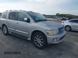 2008 Infiniti QX56 with VIN 5N3AA08D68N903795, listed as a IAAI auction lot 41958364 with 202,948 mi miles. Bid and sale history available at carsss.com. Image 1.