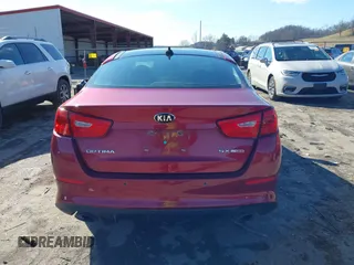 2015 Kia Optima SX Turbo with VIN 5XXGR4A68FG482416, listed as a IAAI auction lot 41547023 with 81,067 mi miles. Bid and sale history available at carsss.com. Image 17.