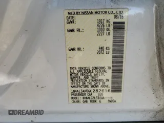 2016 Nissan Altima SV with VIN 1N4AL3AP0GC282616, listed as a Copart auction lot 82924914 with 177,444 mi miles and Salvage Title. Bid and sale history available at DreamBid. Image 13.