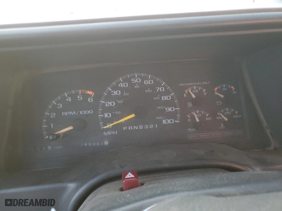 1996 GMC Yukon with VIN 1GKEK13R3TJ747966, listed as a Copart auction lot 75346004 with 395,322 mi miles and Salvage Title. Bid and sale history available at carsss.com. Image 9.