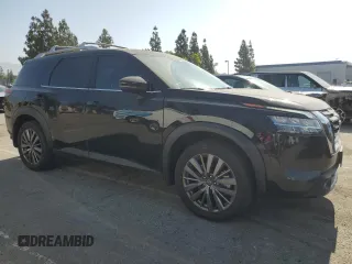 2024 Nissan Pathfinder SL with VIN 5N1DR3CB0RC236113, listed as a Copart auction lot 61396645 with 22,942 mi miles and Salvage title. Bid and sale history available at DreamBid. Image 4.