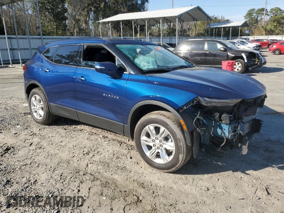 2022 Chevrolet Blazer LT with VIN 3GNKBHR40NS197220, listed as a Copart auction lot 48719685 with 31,199 mi miles and Salvage title. Bid and sale history available at DreamBid. Image 4.