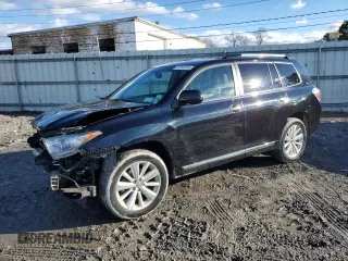 2011 Toyota Highlander Hybrid Limited with VIN JTEDC3EH3B2002983, listed as a Copart auction lot 87045994 with 143,483 mi miles and Salvage Title. Bid and sale history available at carsss.com. Image 1.
