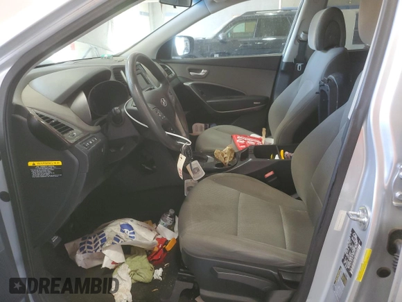 2017 Hyundai Santa Fe 2.4L z VIN 5XYZTDLB4HG440683, wystawiony jako Copart lot #55408975 z przebiegiem 105 014 mil mil oraz Szkoda całkowita • Salvage title. Historia ofert i sprzedaży dostępna na DreamBid. Obrazek 7.