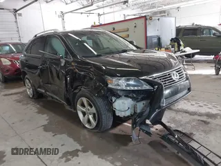 2015 Lexus RX 350 with VIN 2T2BK1BA0FC328365, listed as a IAAI auction lot 41744432 with 120,631 mi miles and . Bid and sale history available at DreamBid. Image 1.