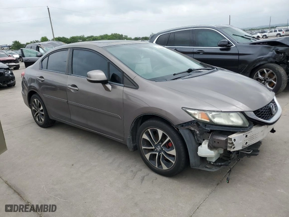 2013 Honda Civic Sdn EX-L with VIN 2HGFB2F98DH549468, listed as a Copart auction lot 53217944 with 137,539 mi miles and Salvage Title. Bid and sale history available at carsss.com. Image 4.